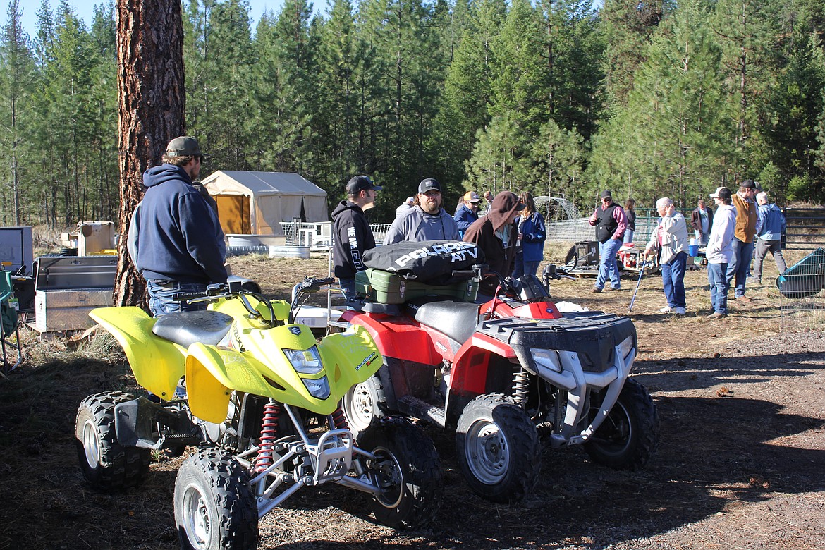 The auction near the Lozeau Exit off of I-90 had more ATV’s and motorcycles than many auction-goers said that they have seen. (Monte Turner/Mineral Independent)