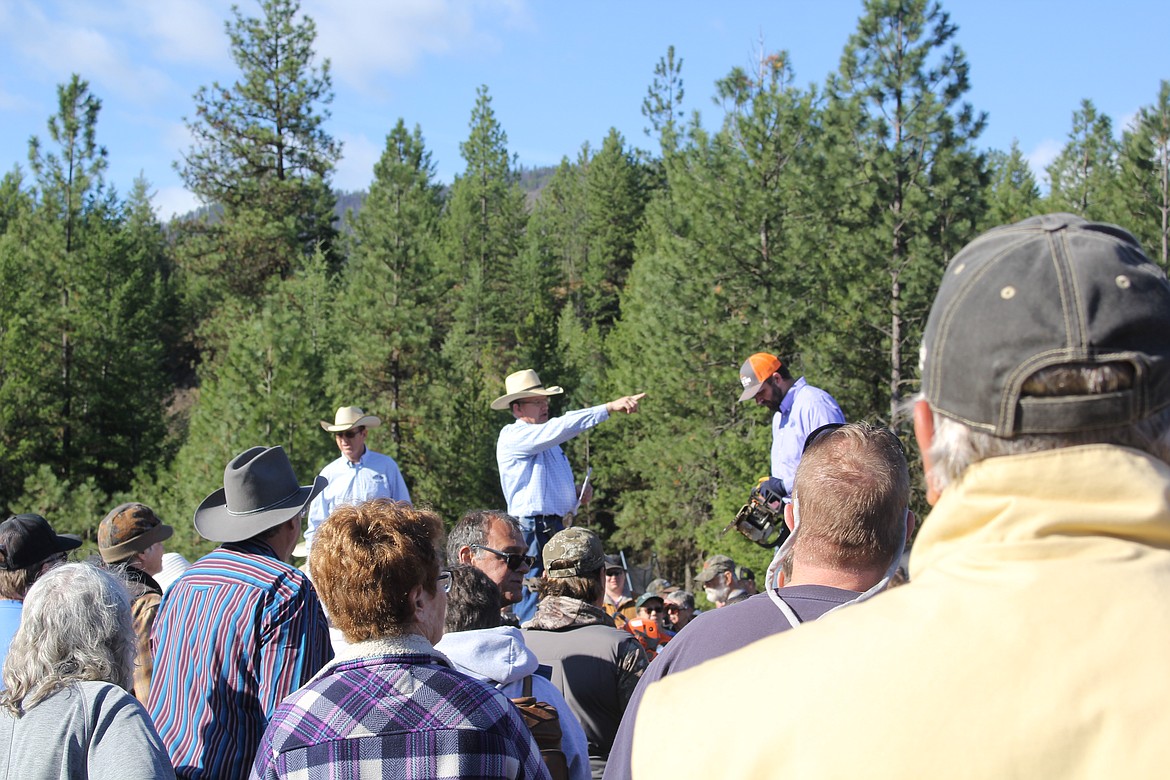 There were a few auctioneers on hand to give one another a break as this was a full day in the sun of auctioneering. (Monte Turner/Mineral Independent)