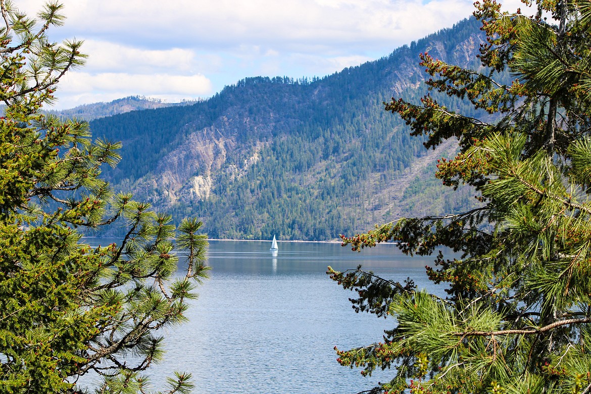 A sailboat is seen on Lake Pend Oreille from the shores of Farragut State Park, which is a huge revenue generator for the state of Idaho. In 2022, the Idaho Department of Parks and Recreation contributed $1.2 billion to Idaho's economy through camping, day use and outdoor recreation programs, according to the agency's 2023 economic impact update.