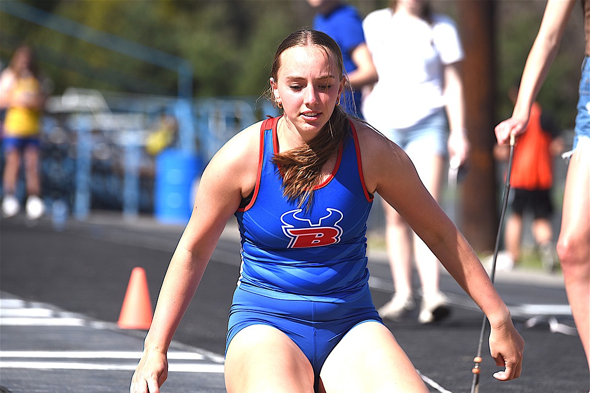 Bigfork's Callie Gembala competes at the Bigfork Invite. (Scott Shindledecker/The Western News)