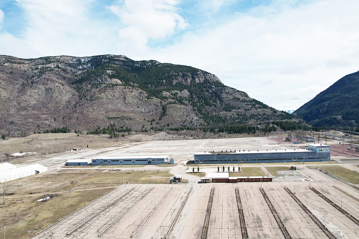 An aerial view of the CFAC site.