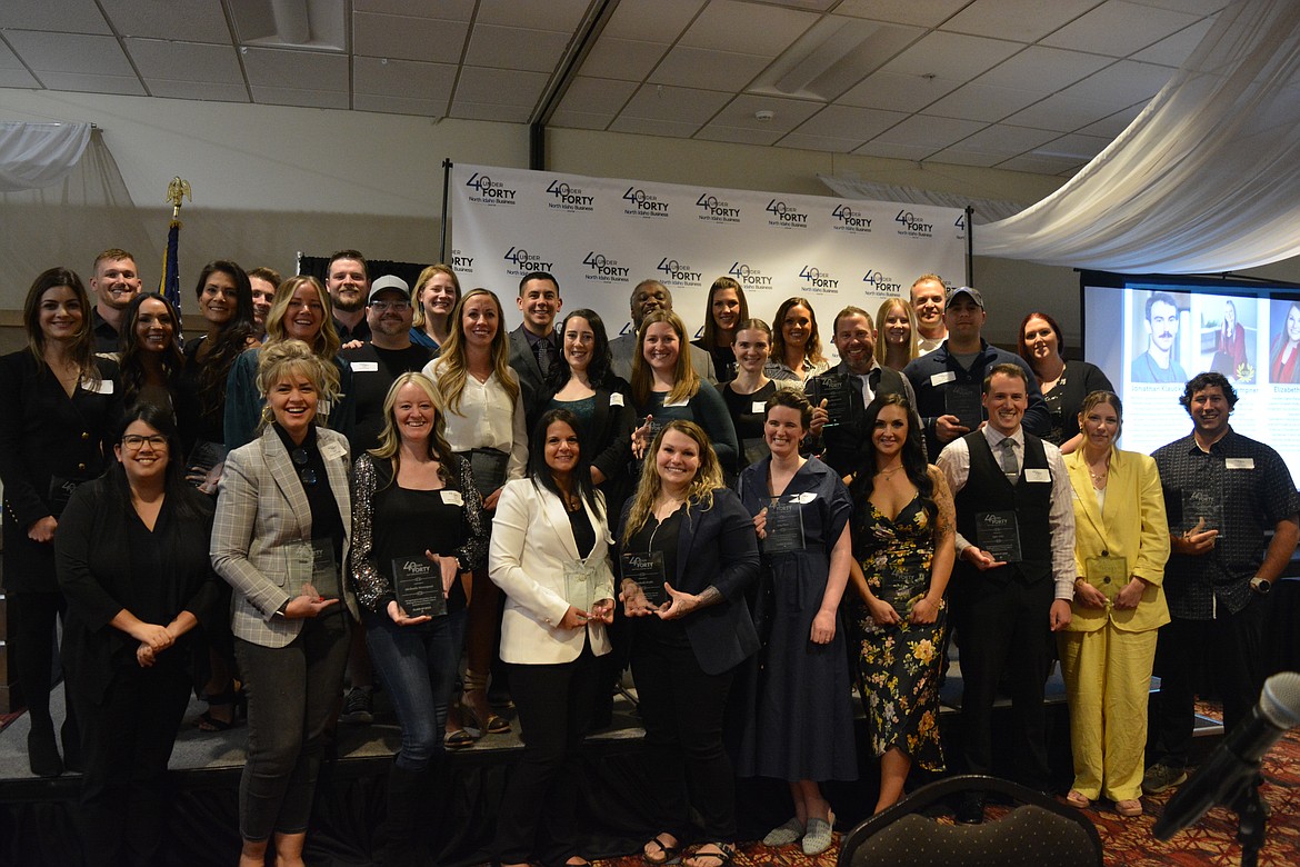 The 40 Under 40 cohort were honored at an awards ceremony at the Best Western Plus Coeur d’Alene Inn Tuesday.
