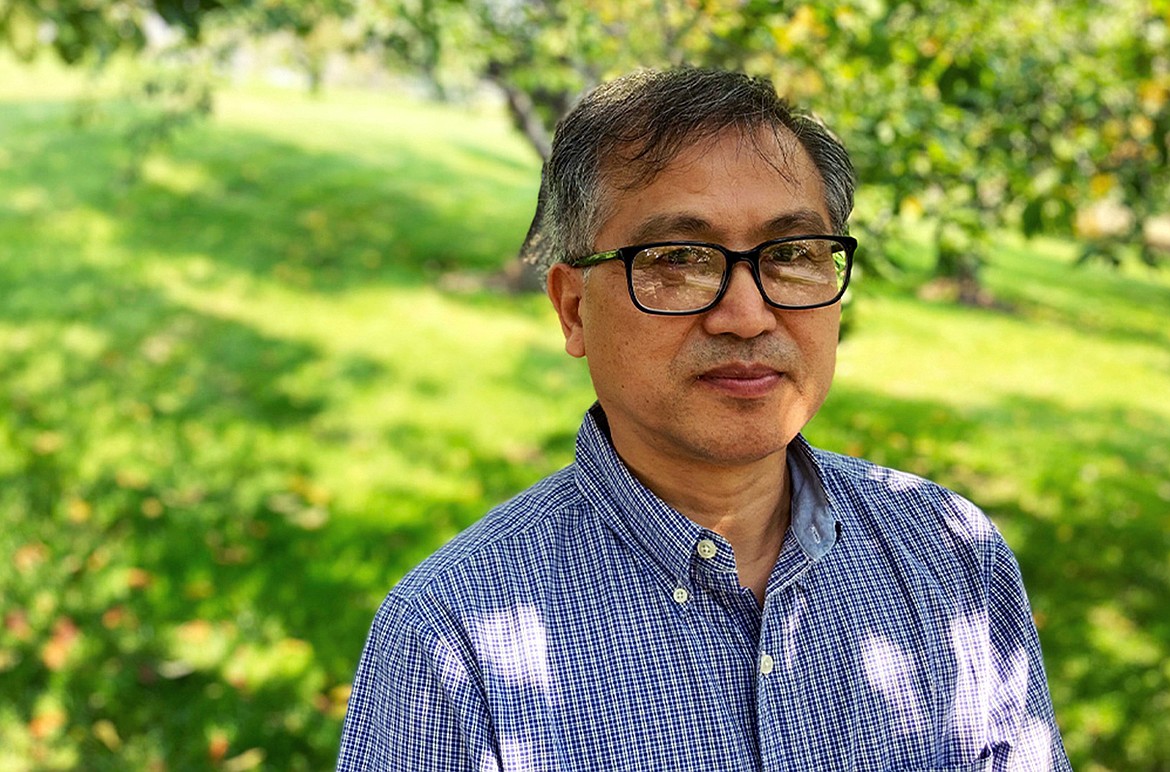 Frank Zhao, pictured, a professor of plant pathology at Washington State University, spoke at the April 4 Fire Blight Webinar hosted by Michigan State University, providing an update on current research and results of fire blight antibiotics and resistances at WSU.