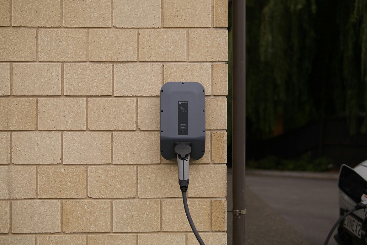 New homes in Washington will have to be wired for electric vehicle charging similar to that shown here under new building regulations.
