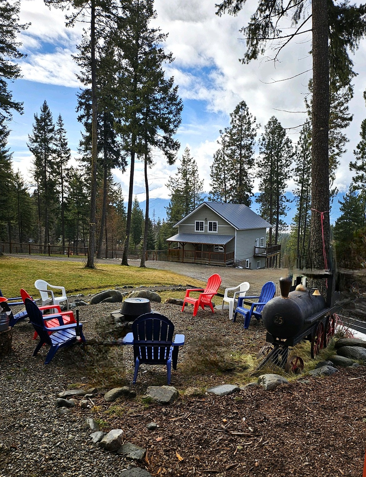Pioneer Lodge has views of Hall Mountain, Mission Creek and the Kootenai Valley.