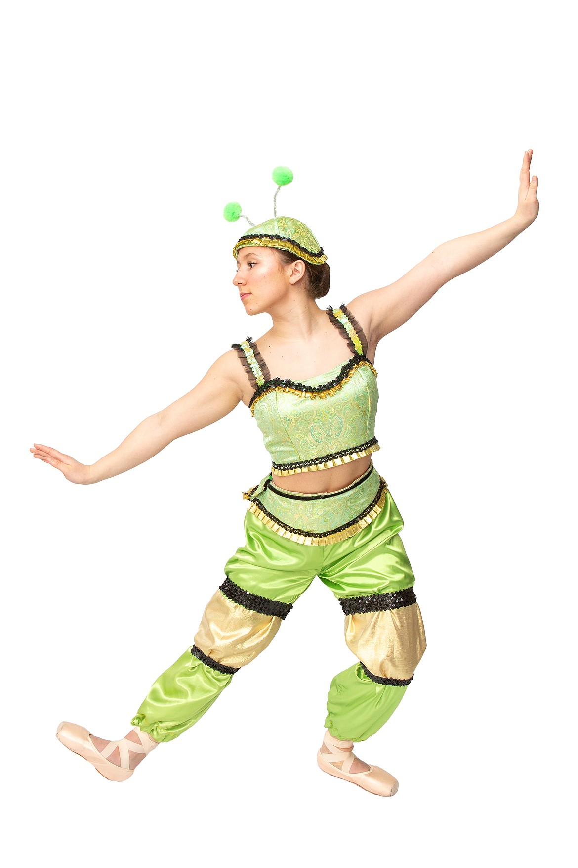 Northwest Ballet Company soloist Anastazia Loveless as the Caterpillar. (Photo courtesy of Digital Montana Photography)