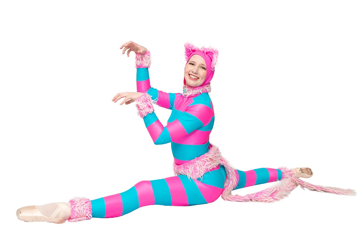 Northwest Ballet Company demi soloist Marygrace Knuffke as the Cheshire Cat. (Photo courtesy of Digital Montana Photography)