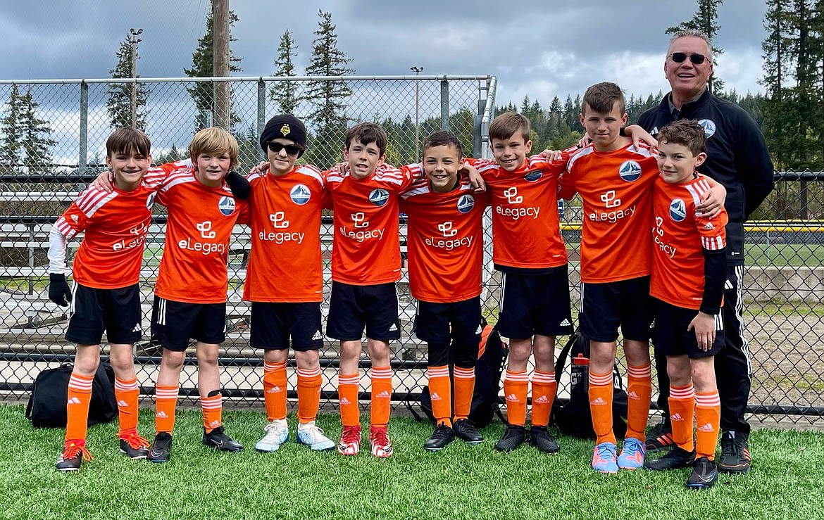 Courtesy photo
The Washington Premier League invited the NIFC Avalanche to compete in
Seattle against the best clubs in the northwest in the Washington Cup.
The NIFC Avalanche Orange team won two of three games against the
Seattle Celtic Soccer Club (win), J&S Futbol Academy (win), and the NPSA
Titans–Bothell (loss). In the front row from left are Cole Birdsell, Ezra Herzog, Graysen Higgins, Jack Harrison, Collin Pinchuk, Kash Tucker, Davis Hartley and Luke Johnson; and rear, coach John O’Neil.