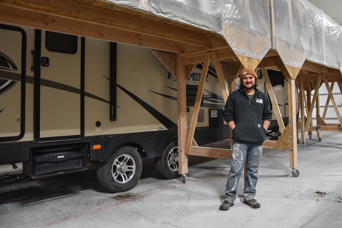 Nikk McWhorter, owner of North Star RV Roofs, helps recreational vehicle owner's protect their investments with a leak-free roof. (Kate Heston/ Daily Inter Lake)