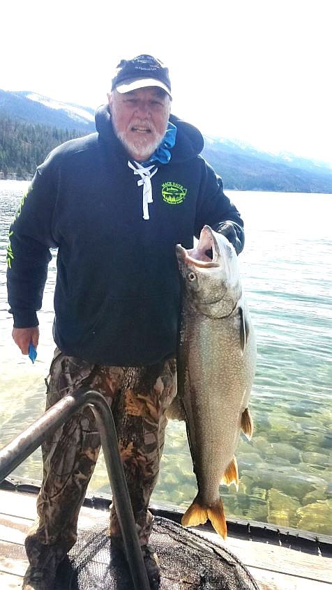 Jack Kirkland of Missoula won the Largest Lake Trout awardwith a 42-inch, 24.4 lb. monster, which he released back into the lake.