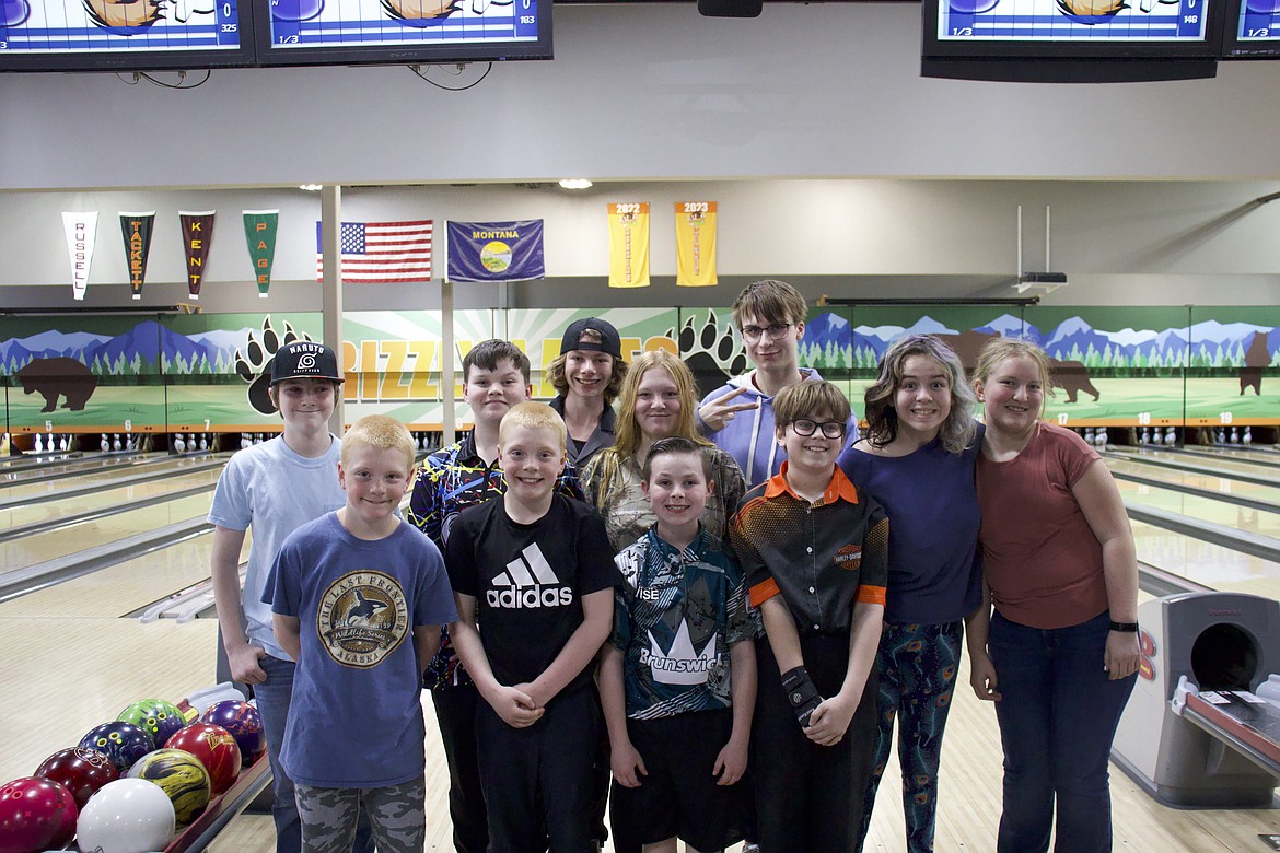 Members of the youth bowling league at Grizzly Lanes in Bigfork. (Photo provided)