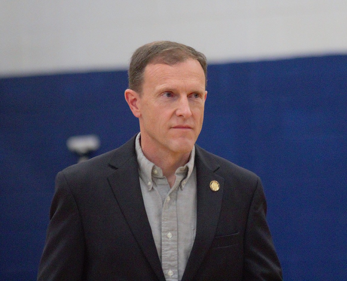Jim Woodward, candidate for District 1 state Senate seat, at the PRW candidate forum on April 18.