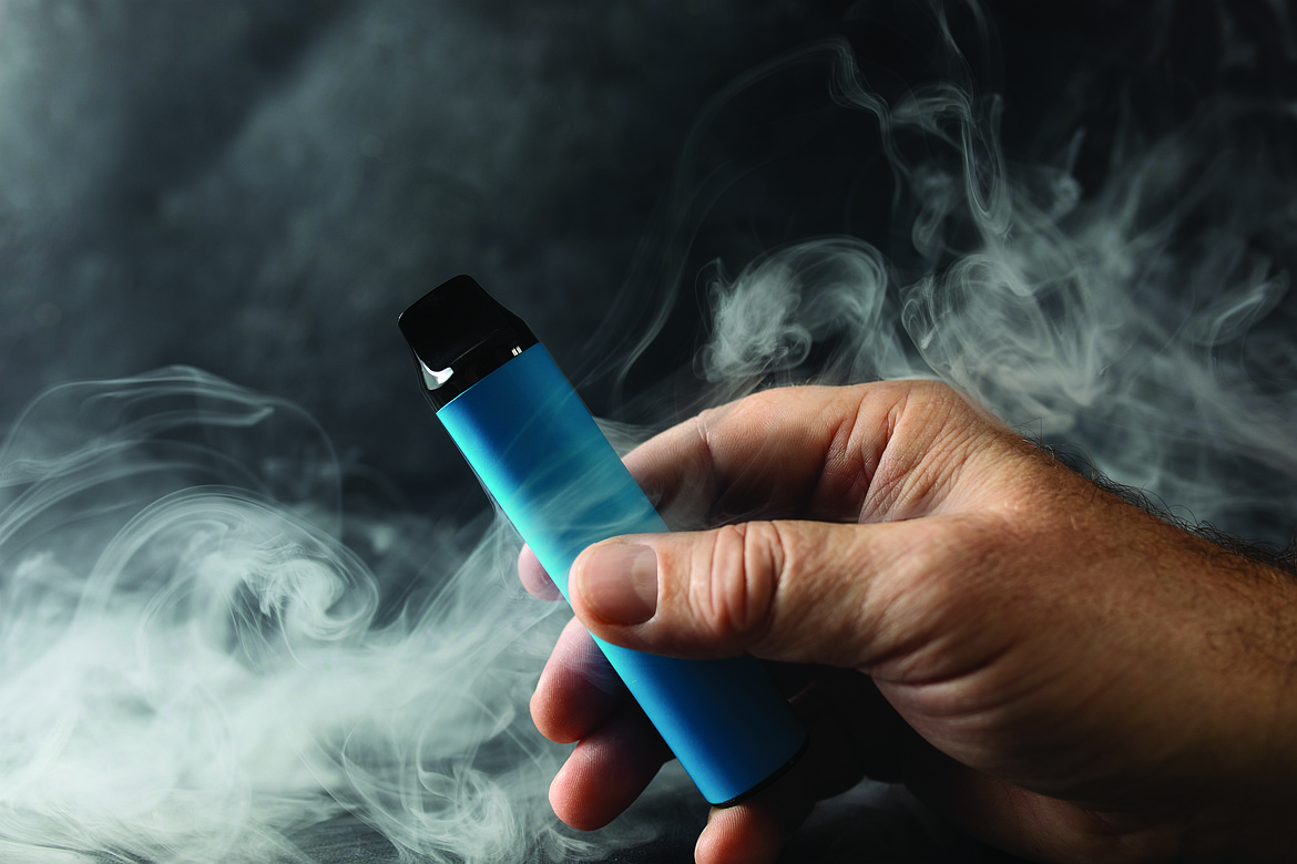 The Coeur d'Alene and Lakeland school districts will be awarded $90,000 and $36,000, respectively, by the Idaho Department of Education to install vape detectors in high school bathrooms and locker rooms to deter students from using e-cigarettes and vaping devices, such as the device in this photo.