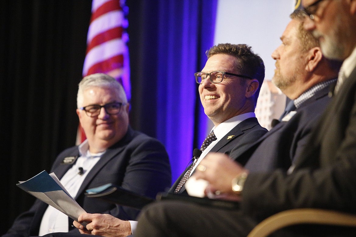 David Weeks addressed area business leaders during the Coeur d’Alene Area Economic Development Corp.’s annual meeting Thursday at the Coeur d’Alene Resort.