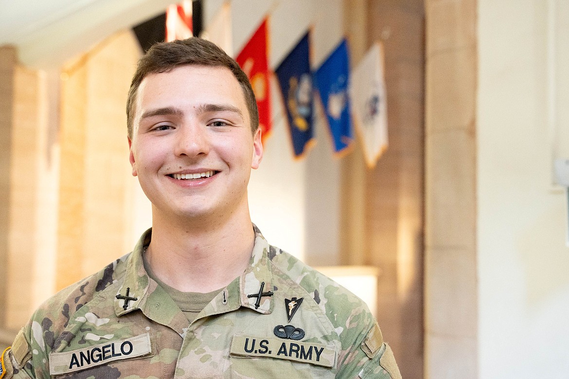 Matt Angelo of Coeur d'Alene is preparing for a stint as a field artillery officer after graduating from the University of Idaho.