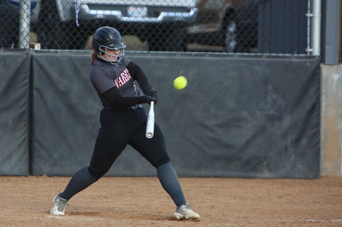 Almira/Coulee-Hartline senior Kady Murray leads the Warriors softball team in both hits (30) and RBI (29) this season.