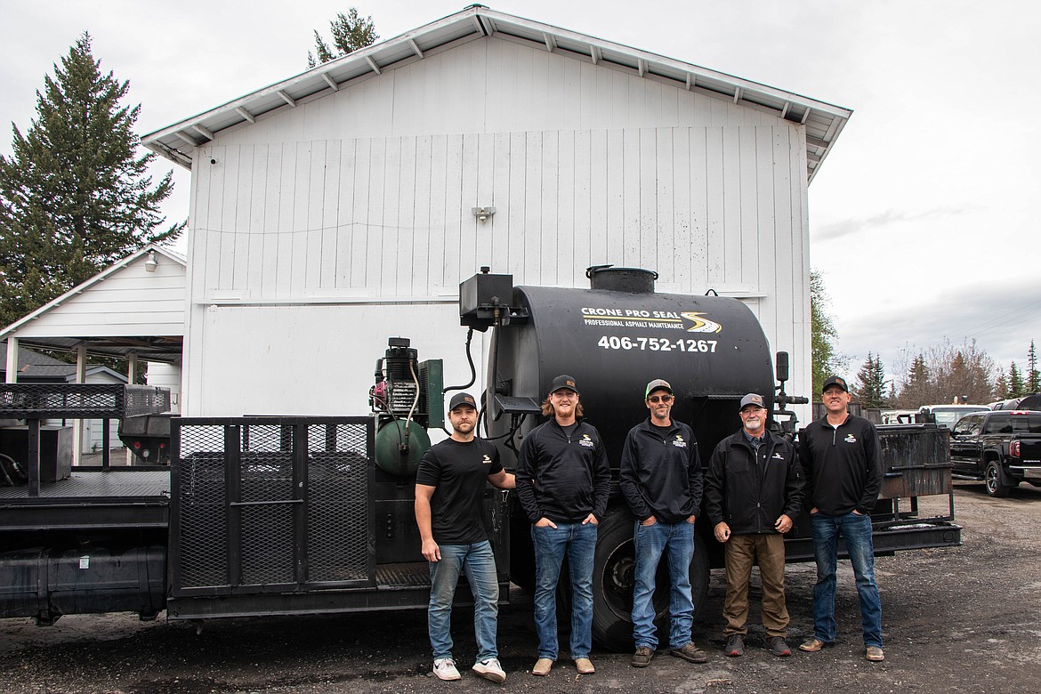 Crone Pro Seal works to ensure the longevity of asphalt by seal coating for businesses and residences. (Kate Heston/Daily Inter Lake)