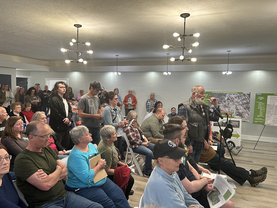 Residents give the EPA an earful during a meeting last Wednesday on the CFAC Superfund site. (Chris Peterson photo)