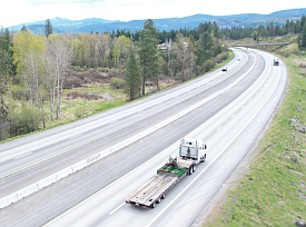 Construction started Monday to finish paving and installing new barrier on 6 miles of Interstate 90 east of Fourth of July Pass to Cataldo.