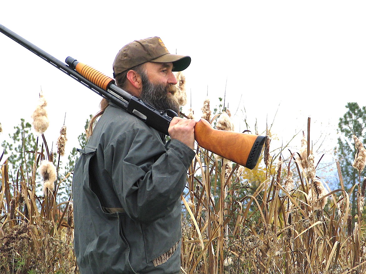 John Grant, retired lands manager for the Fish, Wildlife and Parks Ninepipe Wildlife Management Area, is as adept at hunting pheasants as he was at nurturing the landscapes that protect them. (Jim Williams photo)