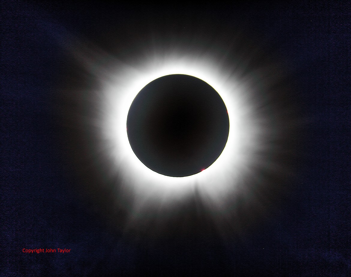This image shows the total solar eclipse image from three weeks ago.