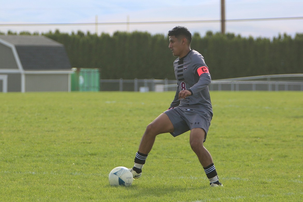 Wahluke senior Brian Herrera scored two goals in the Warriors’ regular season-finale win over Kiona-Benton on April 25.