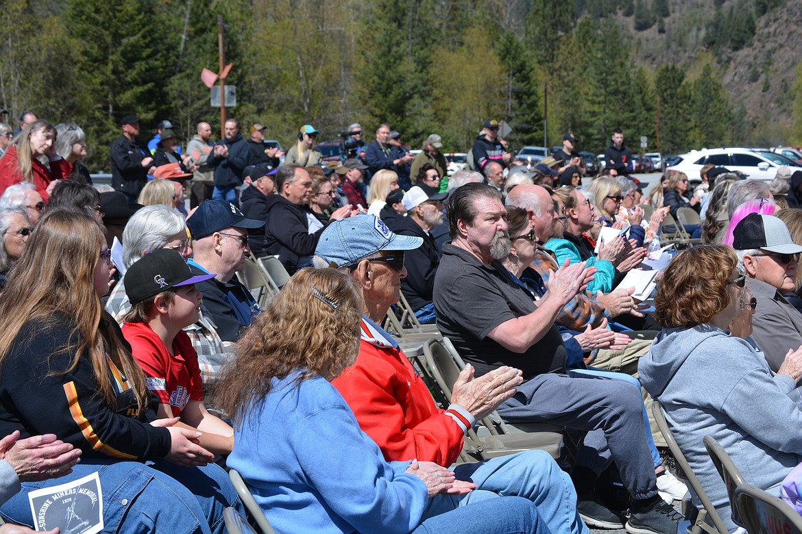 91 chairs faced the audience arranged according to the levels where the miners were rescued as part of the Sunshine Mine Fire Memorial ceremony Thursday.
