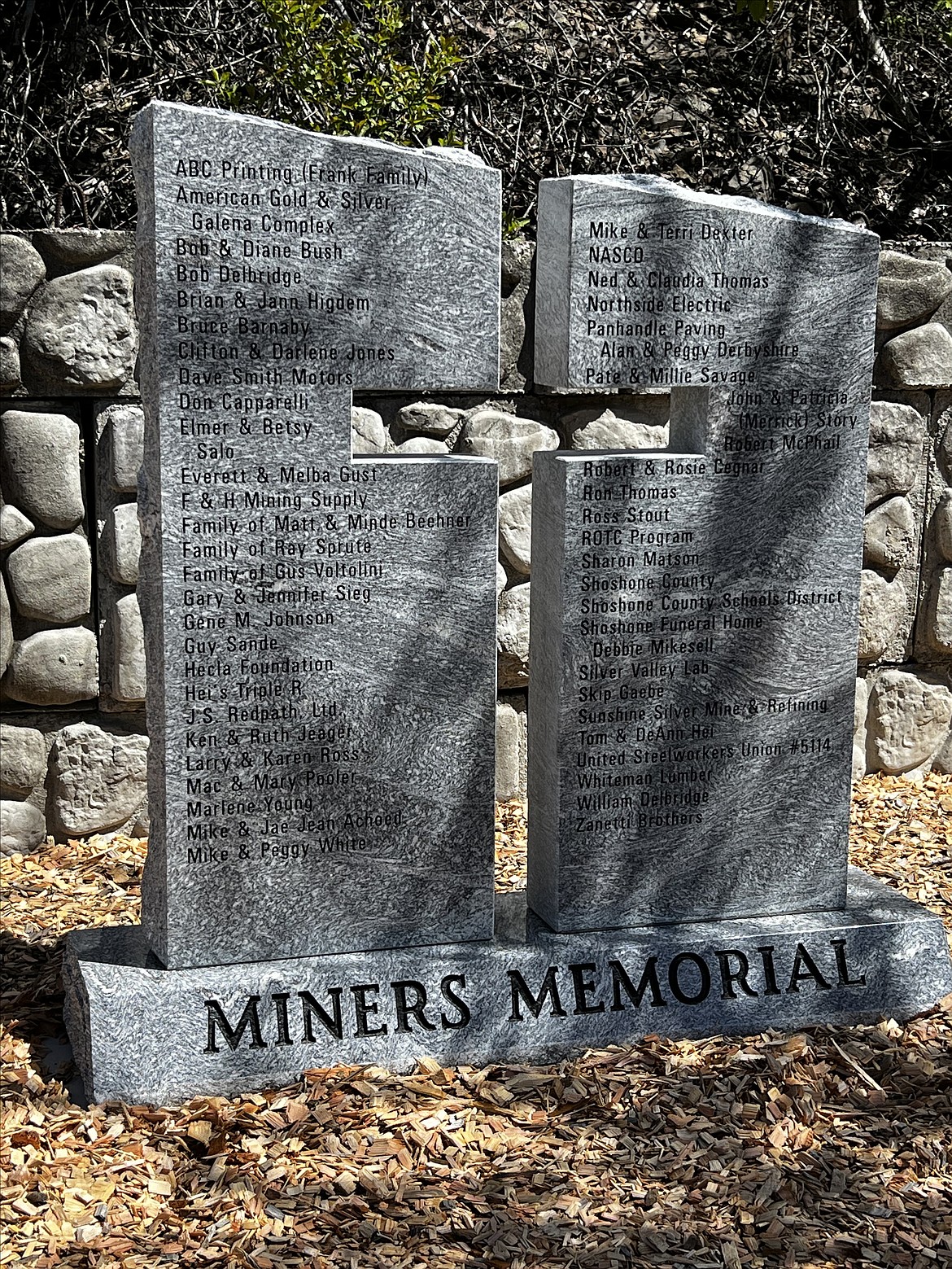 The Miners Memorial at Big Creek