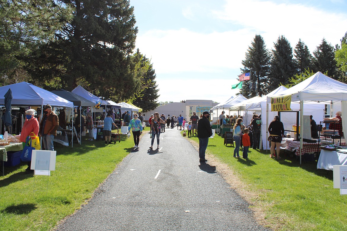 Around 50 booths lined McCosh Park's pathways at the 2021 Moses Lake Farmers Market. This year’s market begins Saturday at McCosh Park and will continue every Saturday from 8 a.m. to 1 p.m.