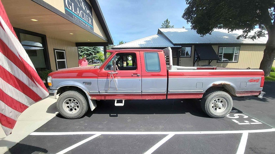 Tanner Lair’s 1996 Ford F-250 before it was refurbished through a Make-A-Wish request. (Courtesy photo)