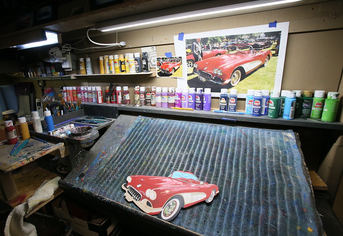 This garage studio is where Tim Scarola turns ideas and images into painted 3D wonders.