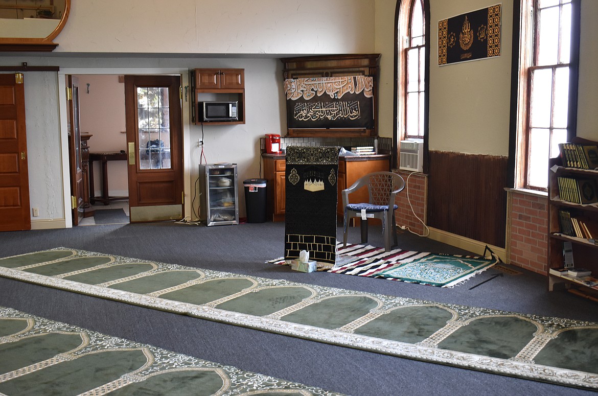 The Moses Lake Islamic Center has renovated a former church building for its mosque, removing the pews and installing carpet, prayer mats and a lectern for Friday prayers, called Jumu’ah. The congregants preferred not to be photographed for this article.