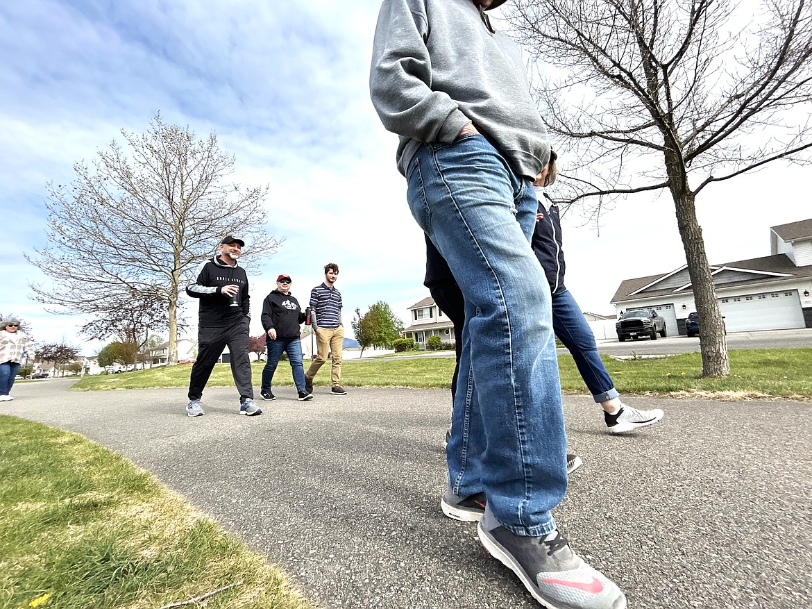 Participants start out in the first NAMIWalks Coeur d'Alene on Saturday.