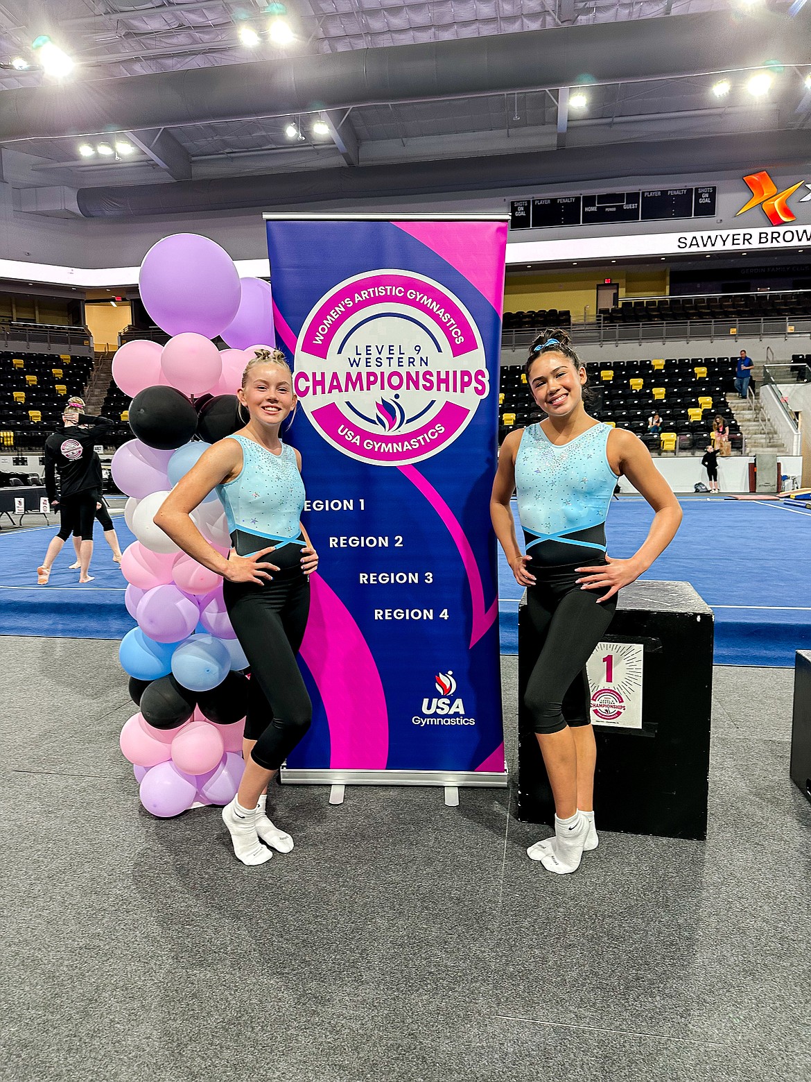 Courtesy photo
Avant Coeur Gymnastics Level 9s qualified and traveled to Coralville, Iowa, to compete at the Level 9 Western National Championships. From left are Avery Hammons and Kenzie Short.