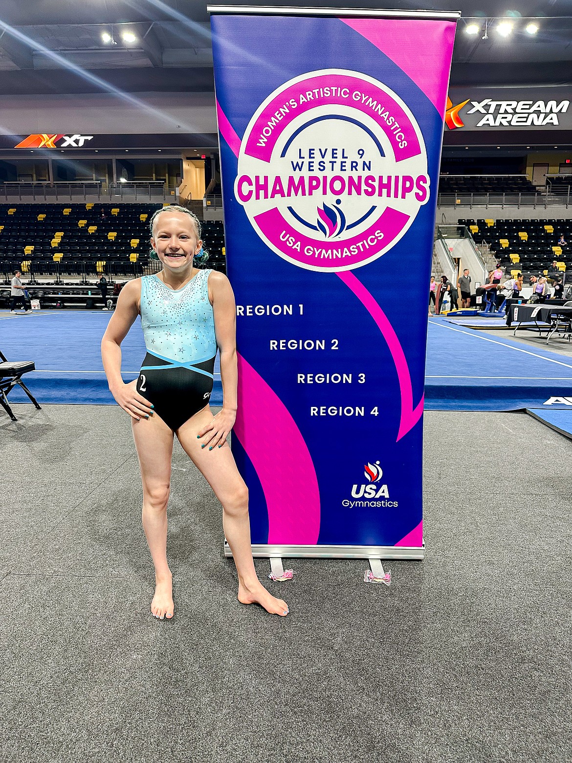 Courtesy photo
Avant Coeur Level 9 Piper St. John qualified and competed in Coralville, Iowa, at the Level 9 Western National Championships.