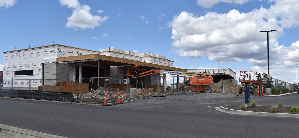 The Moses Lake branch of Spokane Teachers Credit Union is under construction next to Walmart and is expected to open in the fall.