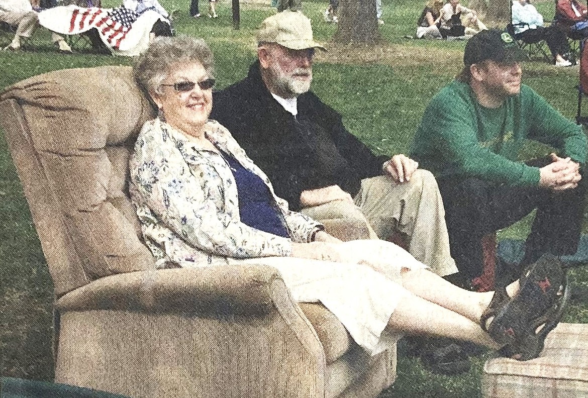 Matt Johnson, right, pampered mom Virginia at a Mother’s Day Concert.