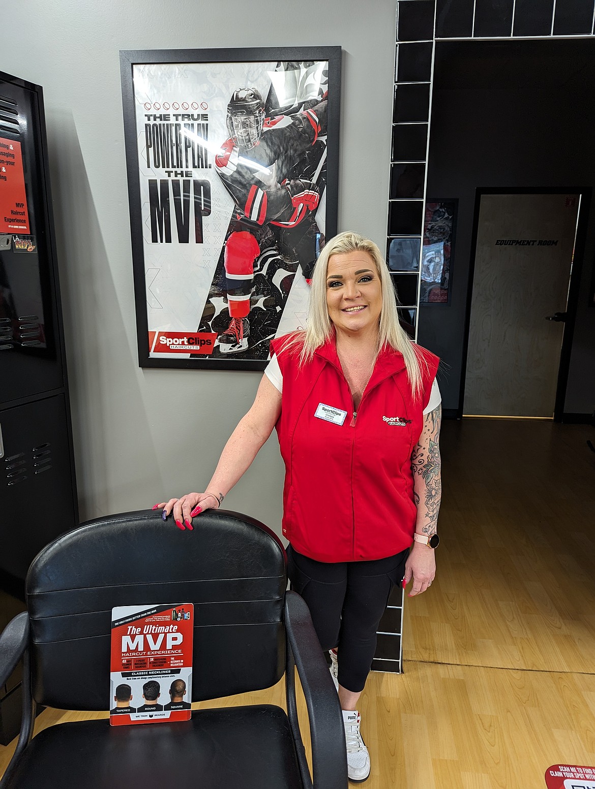 Sport Clips manager Chelsee Davis.