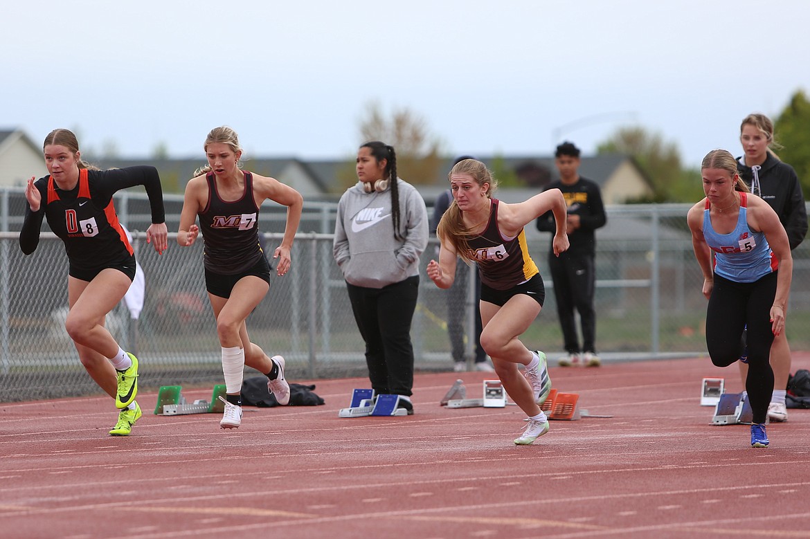 The Moses Lake girls track and field team finished second in the Big 9 this season, one spot behind Wenatchee.