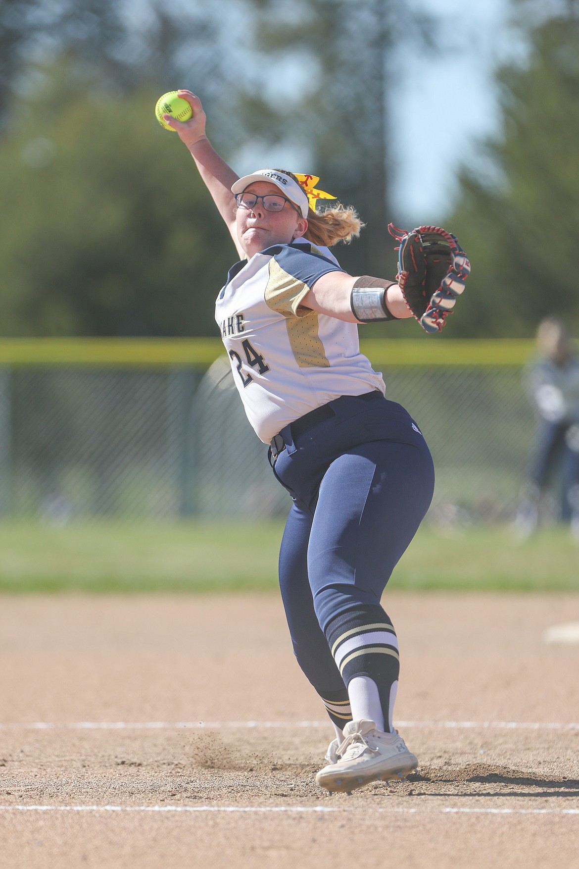 JASON DUCHOW PHOTOGRAPHY
Timberlake senior pitcher Acacia Pecor struck out 10 and pitched a two-hitter as the Tigers beat Bonners Ferry on Thursday to sweep the best-of-3 series for the 3A District 1 softball title.