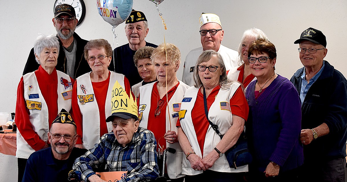 Libby Care Center celebrates World War II vet’s 102 birthday