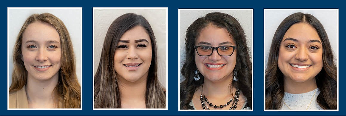 From left: Big Bend Community College students Adalee Bauer, Alejandra Cerna, Leslie Estrada Vera and Yuridia Juarez were recently named to the All-Washington Academic Team.