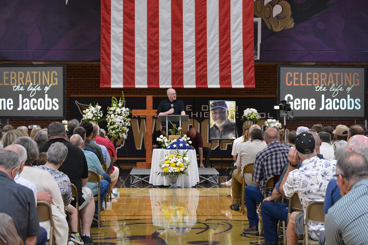 Dallas Hammer remembers his "Bonus Dad," Gene Jacobs during his funeral service Saturday and shared his own struggles with mental health and wishes they had caught the signs of emotional turmoil in Jacobs before his passing on April 23.