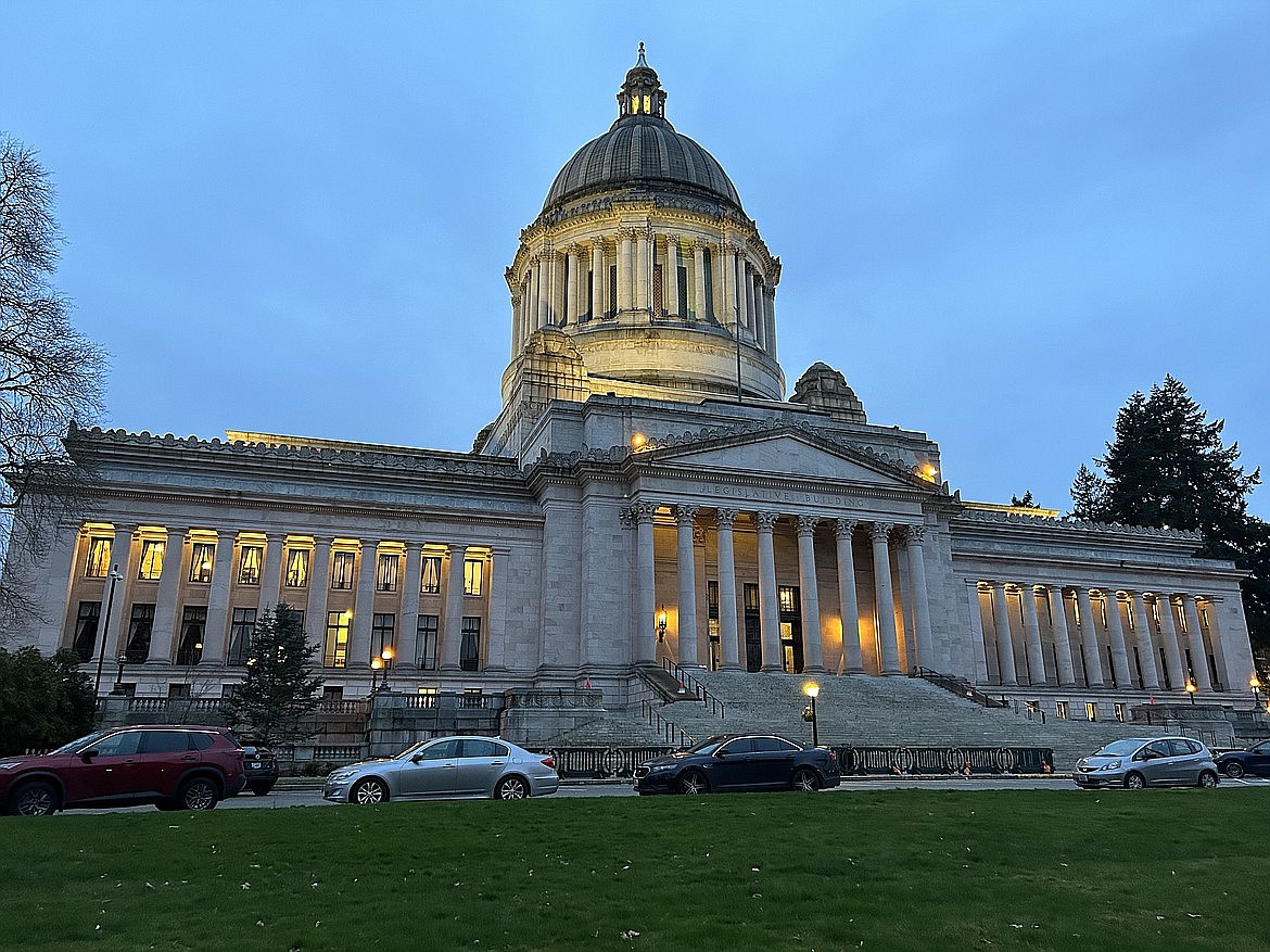 The fight for the governor's seat in Olympia that will decide who signs or vetoes laws coming out of the Capitol building, above, is focused - in part - on public safety and law enforcement.