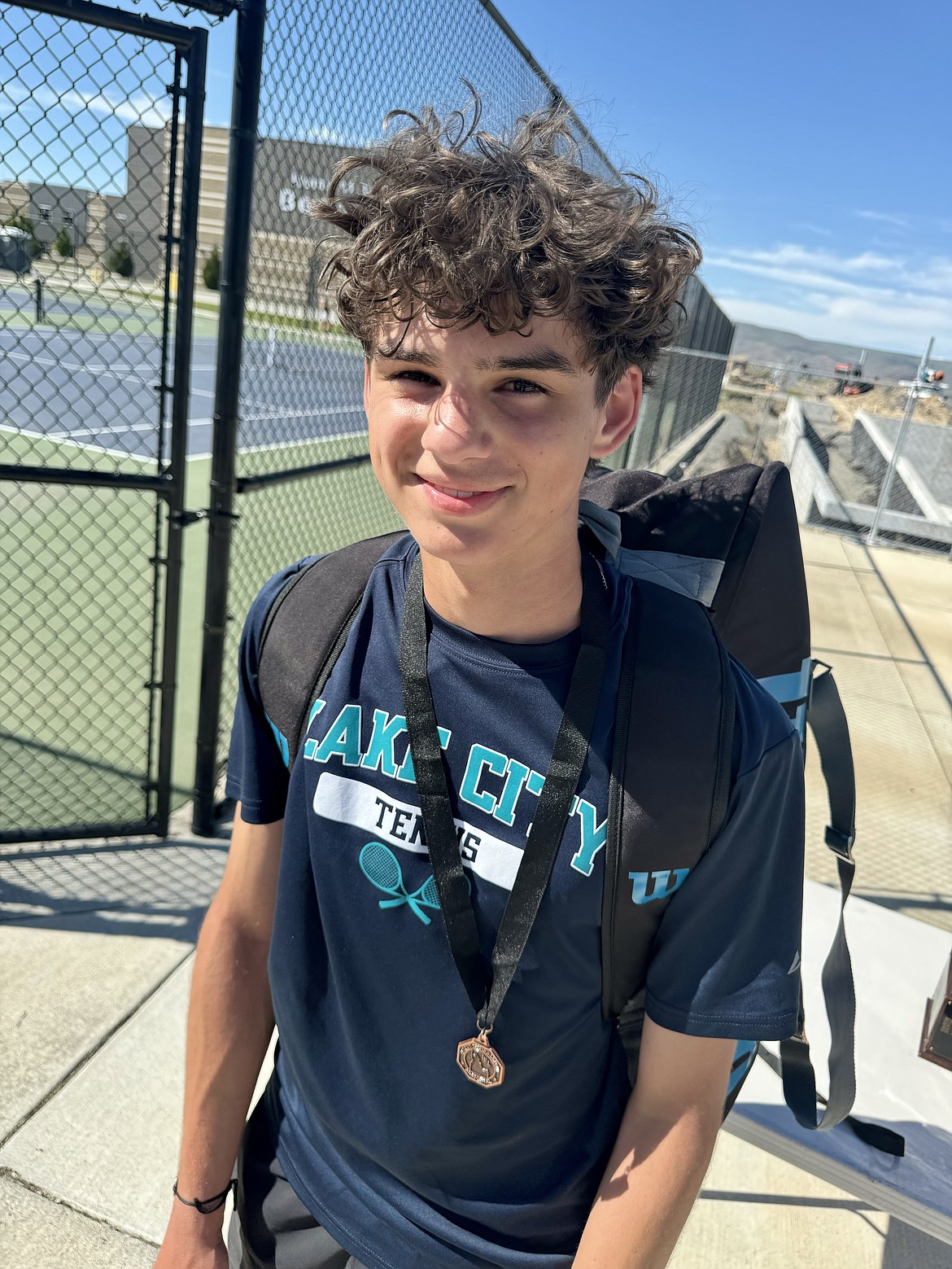Courtesy photo
Lincoln Stowell of Lake City finished third in boys singles at the 5A Region 1 tennis tournament Saturday at Lewiston High.
