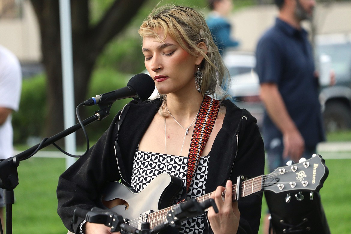 Jasmine Granger performs during the Monday Night Dinner at McEuen Park.