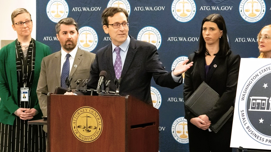 Washington Attorney General Bob Ferguson, a Democrat, is considering legal action against other Bob Fergusons who have filed to run for governor, putting three candidates with the same name on the ballot - a situation expected to confuse voters.