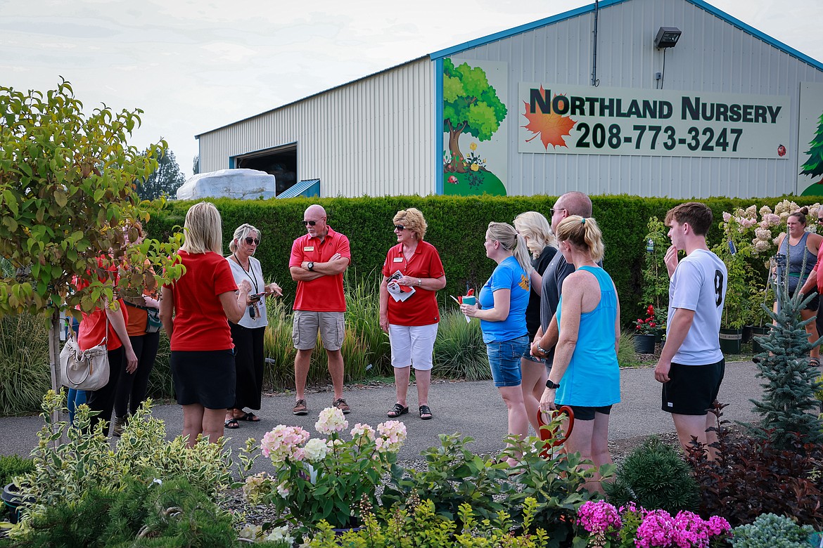 Members of the Post Falls Chamber of Commerce and community members gather at Northland Nursery in Post Falls. "Supporting small businesses not only contributes to economic health and community well-being but also supports a sustainable and inclusive economic model that benefits everyone," said Post Falls Chamber President and CEO Christina Petit.