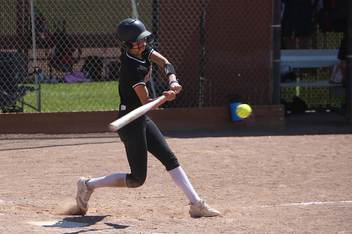 Othello senior Miccaela Valdez went four-for-four at the plate in Saturday’s 13-0 win over Selah, driving in two runs in the win.