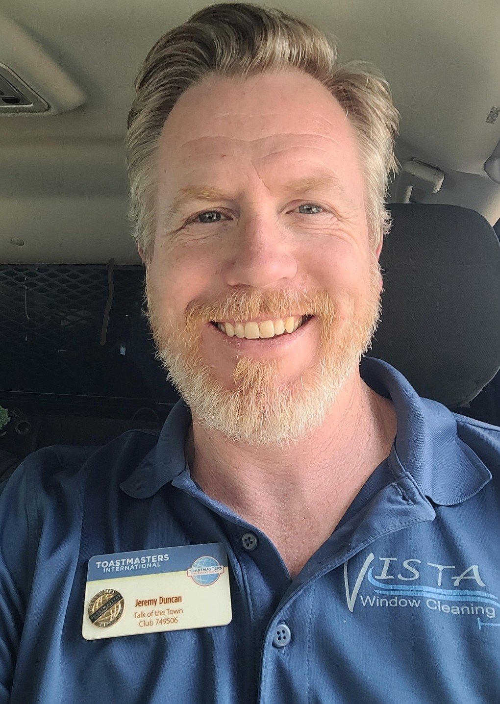 Jeremy Duncan joined Toastmasters Talk of the Town in Coeur d'Alene to work on his speaking skills for the business he started with his father, Vista Window Cleaning.